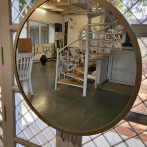 Theia Round Mirror 4 feet diameter in gold